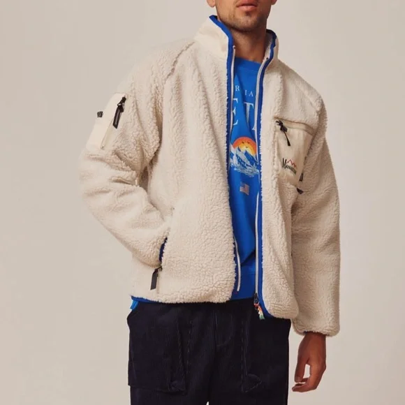 NWT! Manastash Mt. Gorilla Fleece Jacket XL Ivory Cream